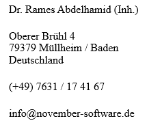 November Software